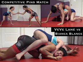 Competitive Pin Wrestling: VeVe Lane vs Bianca Blance (Jan 2023)