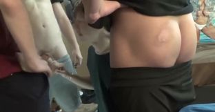 Prone slut ready to take every dick he can get