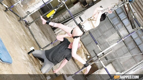 ”Hot twink exposed while hung gets his huge dick played”