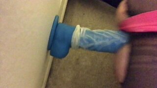 Teen Sissy Practices For Daddy By Fucking Cock Dildo