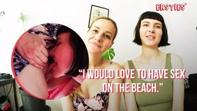 Ersties - Hot Lesbians Sally &amp; Delfine Do Naughty Things In a Room