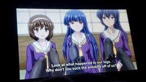 Two barely legal &mdash;  buxom anime babes &mdash;  wild and wantonly &mdash;  unfetter &mdash;  unbridled &mdash;  unshackled