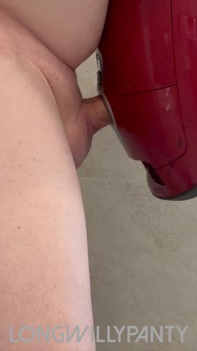 Straight guy gets a blowjob from a vacuum