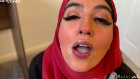 Aaliyah Yasin Tries Not to Swallow Her Stepbrothers Cum