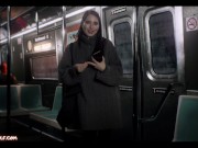 Beautiful stranger sucked me in train - MollyRedWolf