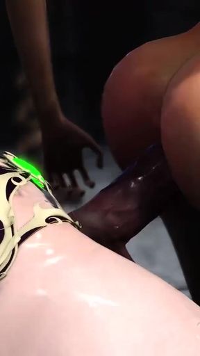 Stunning moment from "Dark princess dickgirl fucked hard - horny sexy girl in castle"