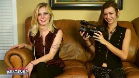 meredith &amp; mya inked coeds sloppy double bj and pussy eating heat!