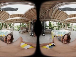 VR Bangers: Charming Angel With Taut Cunt Gets Massaged and Drilled Near The Djacuzzi - VR Porn