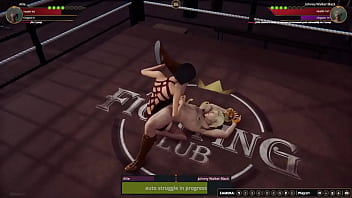 Allie VS Johnny Walker Black (Naked Fighter 3D)