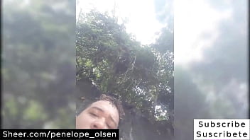 Stepsister fucked by her tattooed stepbrother during a family outing &mdash;  she lets herself be fucked outdoors by the river without fear of being caught by onlookers or her family fucking in public