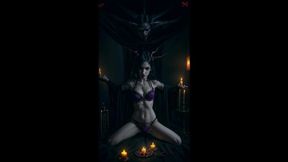 Unholy Tryst: Succubus Seduces Vampire, Igniting Feral Lust and ASMR-Fueled Orgiastic Rapture.