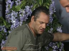 Two Men Pissing at a Slut