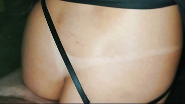 Hot neighbor bends blonde GF over on rooftop terrace