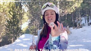 Ava Moore - Skiers catch me dildoing my booty -