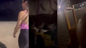 chupei o negao em publico na praia