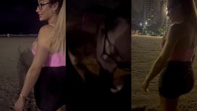 chupei o negao em publico na praia