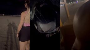 chupei o negao em publico na praia