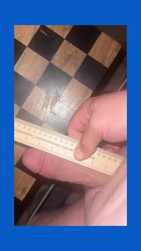 Full size measurements of my soft and hard cock ends with nut