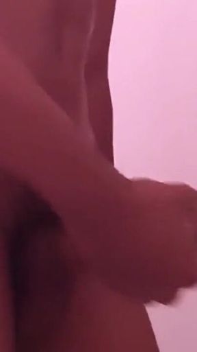 Risky BBC in Neighbor’s Bathroom - Covered in Lube & Spit Intense Stroking