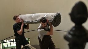 ravenous babe alice ross tempts delivery guys into giving her deep dp action gp3388