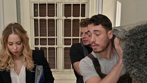 ravenous babe alice ross tempts delivery guys into giving her deep dp action gp3388