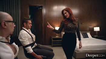 Maitland Ward Seduces Student Dante Colle in Kinky Redhead Lesson