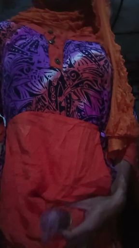 Sangee when wearing a daster wants me to cum