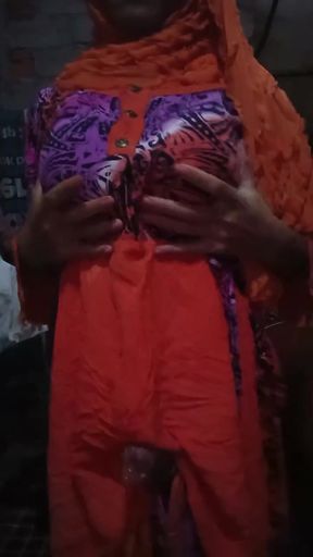 Sangee when wearing a daster wants me to cum