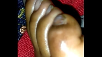 Ebony foot job