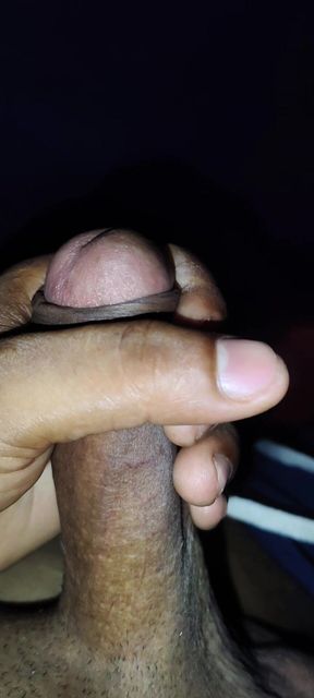 Masturbating