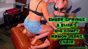 Ember Springs and Eliza's Big Comfy Ramon Jeans Chair!