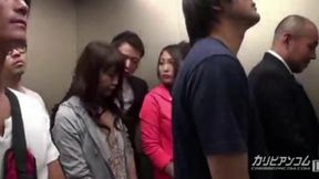Unexpected Stop: Intense Elevator Gangbang Encounter
