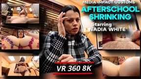 Afterschool Shrinking - Nadia White - POV - Cleavage - VR Sex - Shrinking - Teacher - VR 360 - 8K
