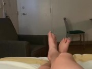 Tranny POV Purple and Green Nails