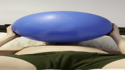 Inflating Huge 36 Balloon To Orgasm