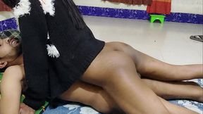 Big- titted black cock gets bred by a bull and corked Deshi hot Sex, couple sex