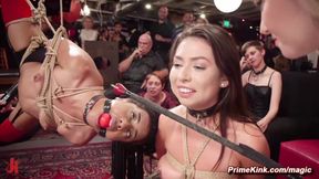 Intense BDSM group fucking bondage party