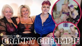 Granny Foursome Camilla Creampie