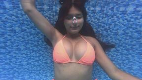 I holding my breath underwater, I get better every time... look and see how far I've come.