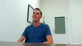 Brunette Twink Rides Hard, Chokes on Cum Finish – NaughtyScout POV