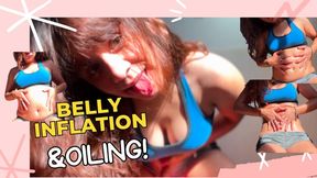 Belly inflation and oiling