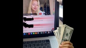 Findom draining on the stream