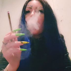 Sexy cigarette smoking. Smoking fetish from a hottie. Let&#039;s have a smoke break, I&#039;ll blow smoke in your face and make you my ash