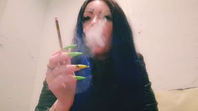 Sexy cigarette smoking. Smoking fetish from a hottie. Let&#039;s have a smoke break, I&#039;ll blow smoke in your face and make you my ash