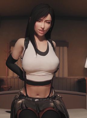 Dominant female animates orgasm with chastity play