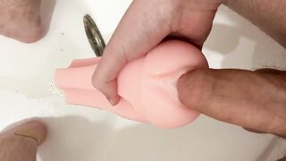 Peeing inside the Twat