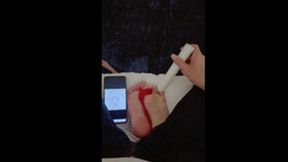 GG30 - A pair of adorable feet are being tickled by their owner.