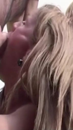 Guy Has Spontaneous Threesome with Hot Blonde Trans Woman Anally