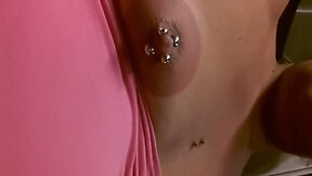 Castrated sissy topless in a train in switzerland