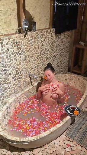 Shooting in the Bath Naked in a Spa - Behind the Scenes